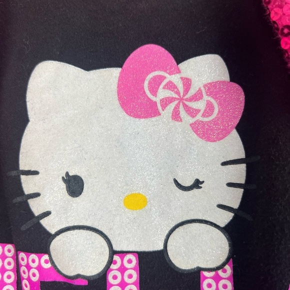 Hello Kitty Sanrio 2012 Pink and Black Dress 7/8 Girls - Picture 5 of 7
